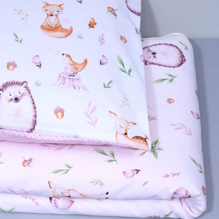 Divpusējs gultas veļas komplekts Rozā mežs||TavsSapnis