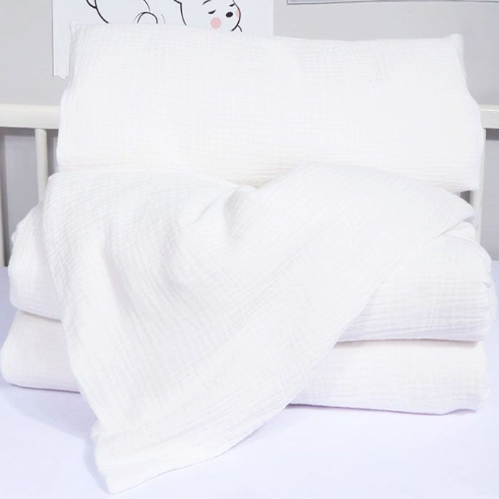 Muslīna (double gauze) gultas veļas komplekts Sniegpārsla, 100x135, 40x60 cm||TavsSapnis