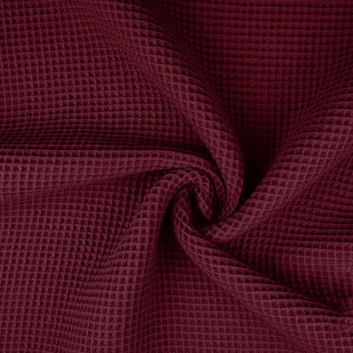 Kokvilnas audums WAFFLE bordo||TavsSapnis