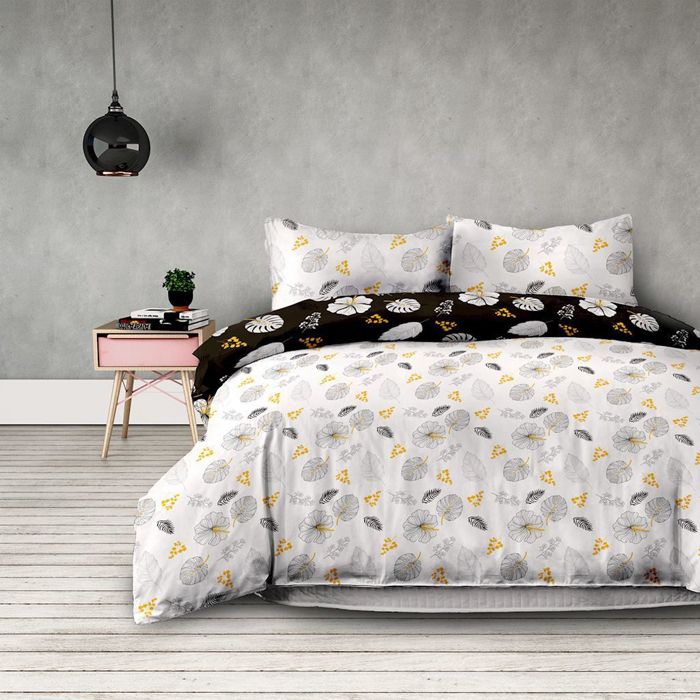 Flaneļa ģimenes gultasveļas komplekts Floral Rain||TavsSapnis
