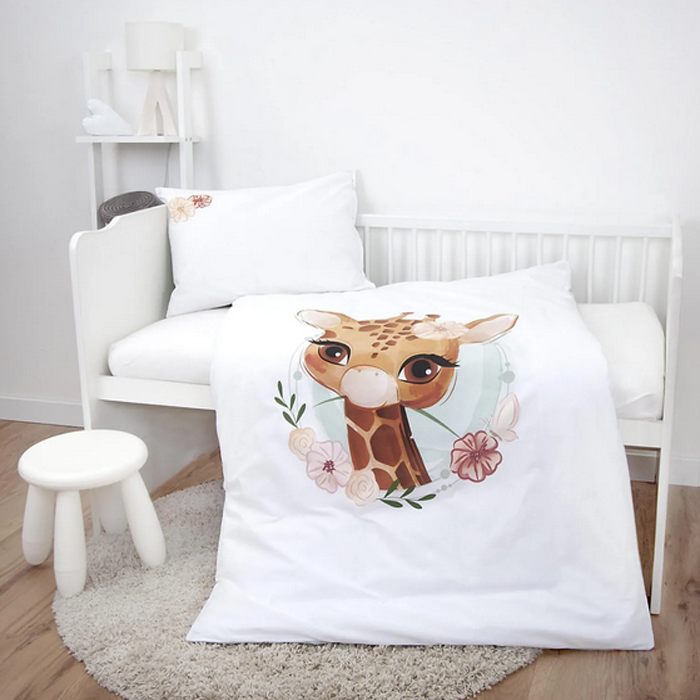 Organiskās kokvilnas gultas veļa Little Giraffe||TavsSapnis