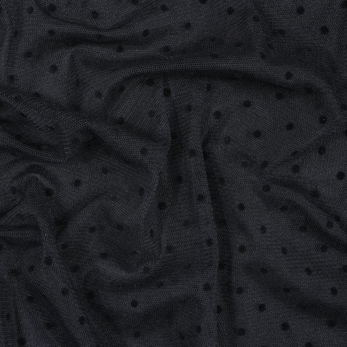 Elastīgs tills ar punktiņiem Black||TavsSapnis