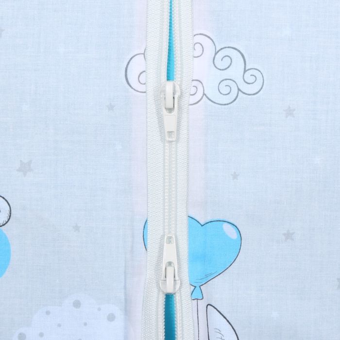 Vasaras guļammais ar divpusēju rāvējslēdzēju Pelēki, 90 cm||TavsSapnis