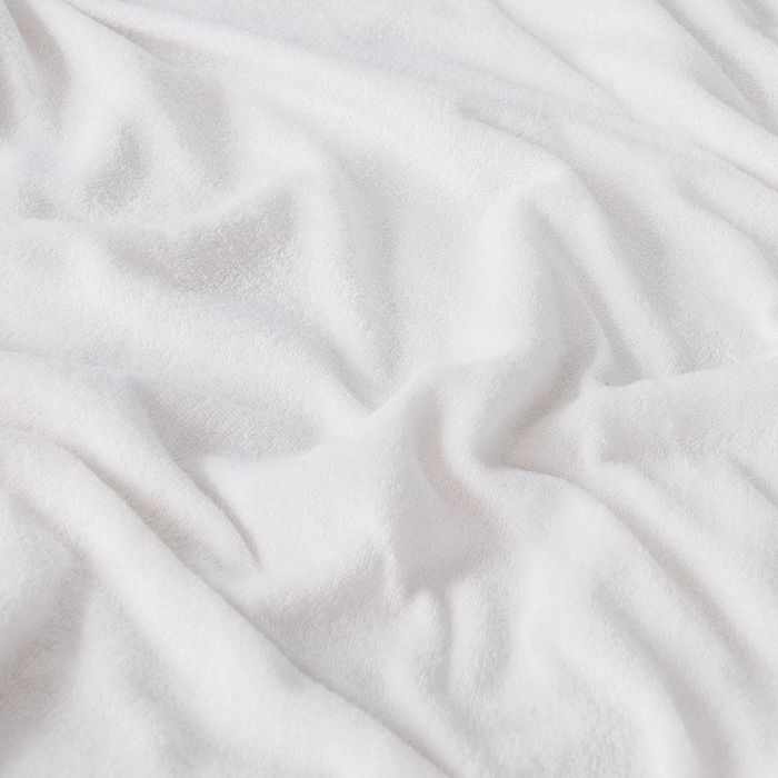 Frotē palags ar gumiju Premium Plus, balts, 160x200 cm||TavsSapnis