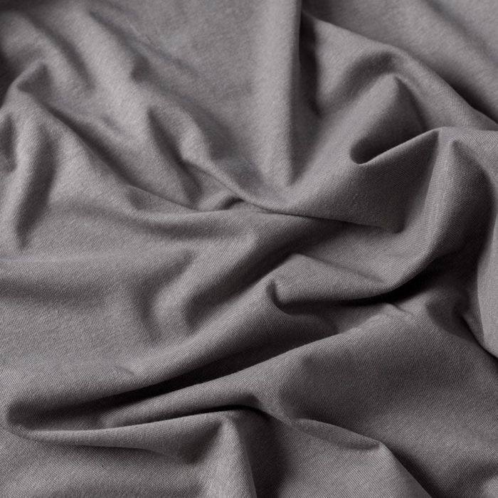Trikotāžas palags ar gumiju Premium, pelēks, 180x200 cm||TavsSapnis