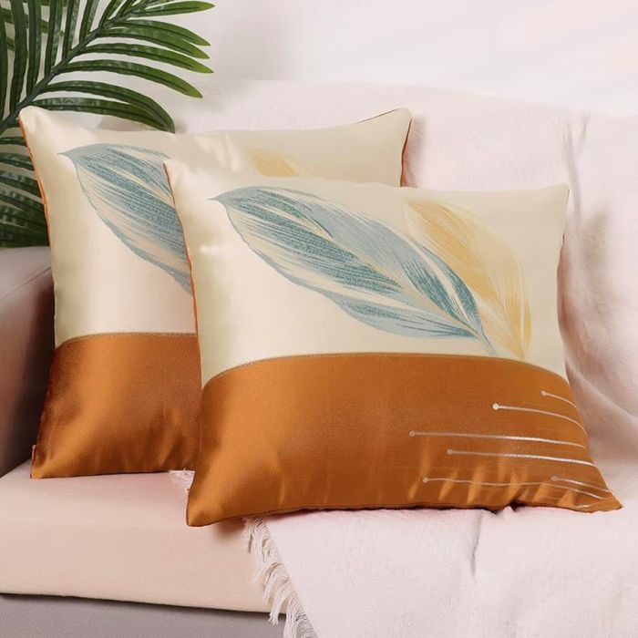 Izšūts spilvena pārvalks Feather, 45x45 cm||TavsSapnis
