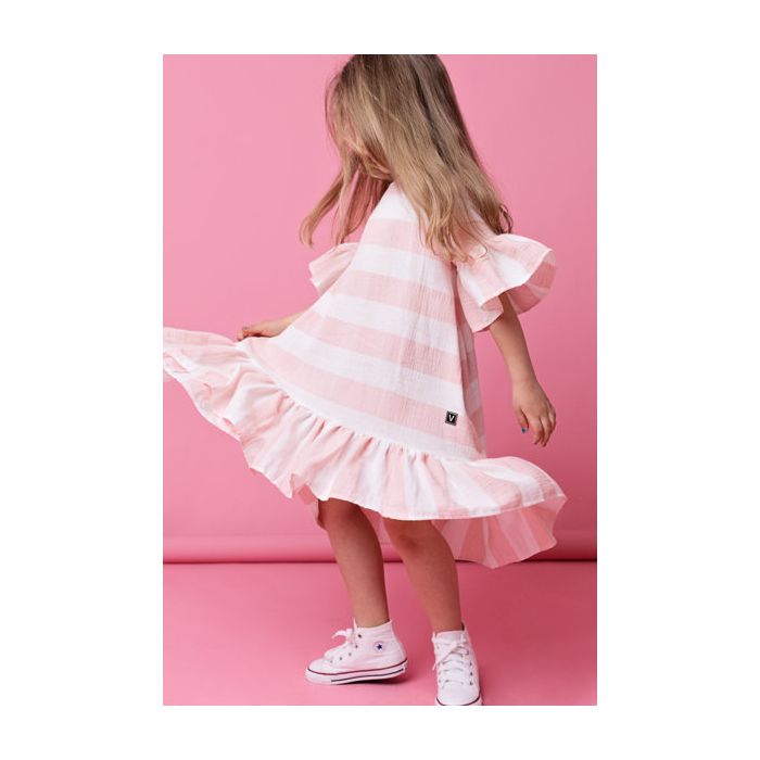 Double gauze muslin Pink Stripes||TavsSapnis