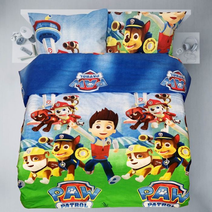 Gultas veļas komplekts Paw patrol, 140x200, 70x70 cm||TavsSapnis