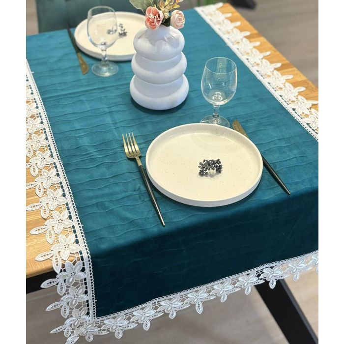 Samts galda celiņš Green Luxury||TavsSapnis