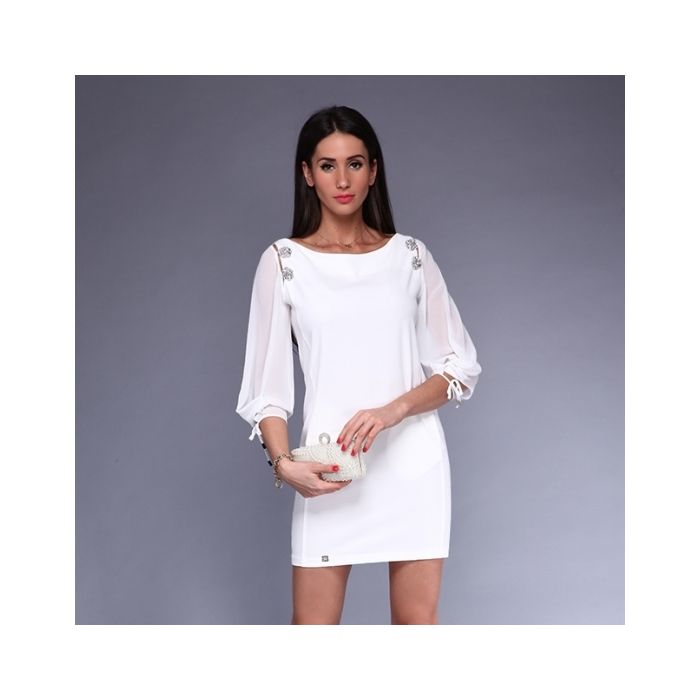 Krāšņs audums Barbie balts, 0.30x1.40m||TavsSapnis