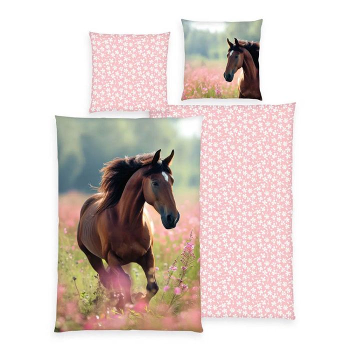 Gultas veļas komplekts Horse, 140x200, 70x90 cm||TavsSapnis