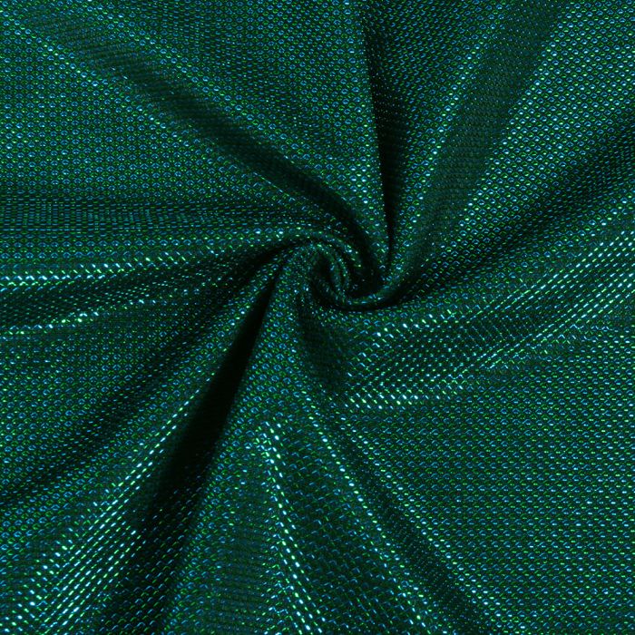 Spīdīgs krāšņs audums Lurex Green Moonlight, 0.30x1.10m||TavsSapnis