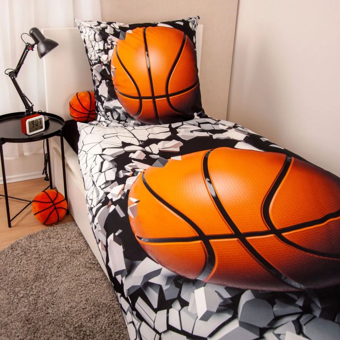 Gultas veļas komplekts Basketball, 135x200, 80x80 cm||TavsSapnis