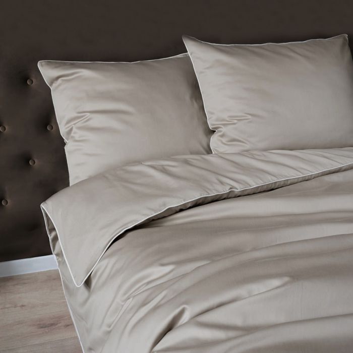 Pure Collection mako satīna gultasveļa Beige, 200x220, 70x80 cm||TavsSapnis