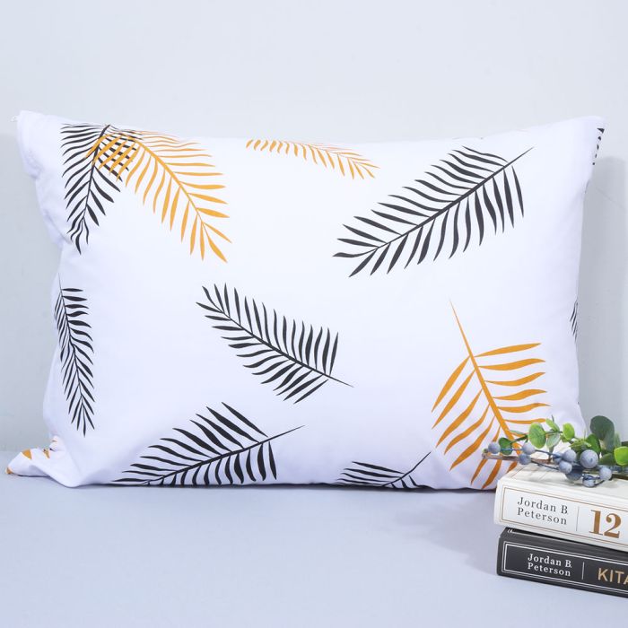 Kokvilnas spilvendrāna ar rāvējslēdzēju Palm, 50x70 cm||TavsSapnis