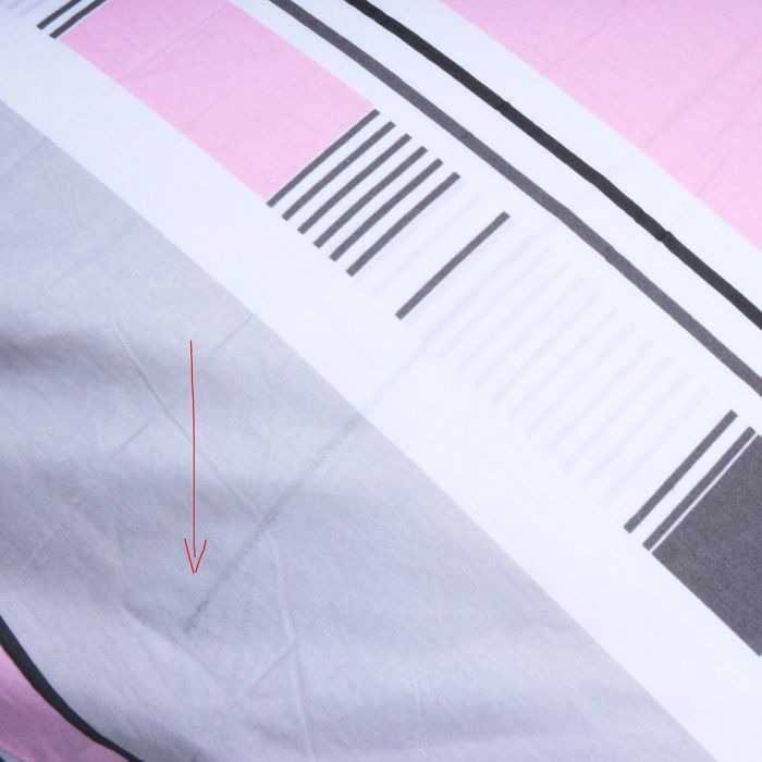 Kokvilnas spilvendrāna ar rāvējslēdzēju Pink Geometry, 70x80 cm (nedaudz netīrs)||TavsSapnis