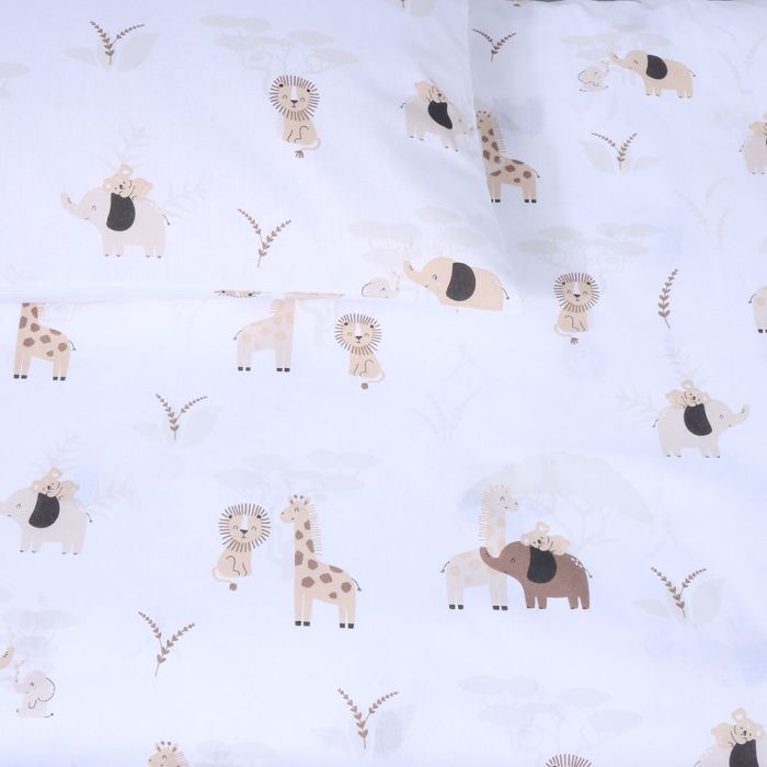 Gultas veļas komplekts Mini Safari, 90x120, 40x60 cm||TavsSapnis