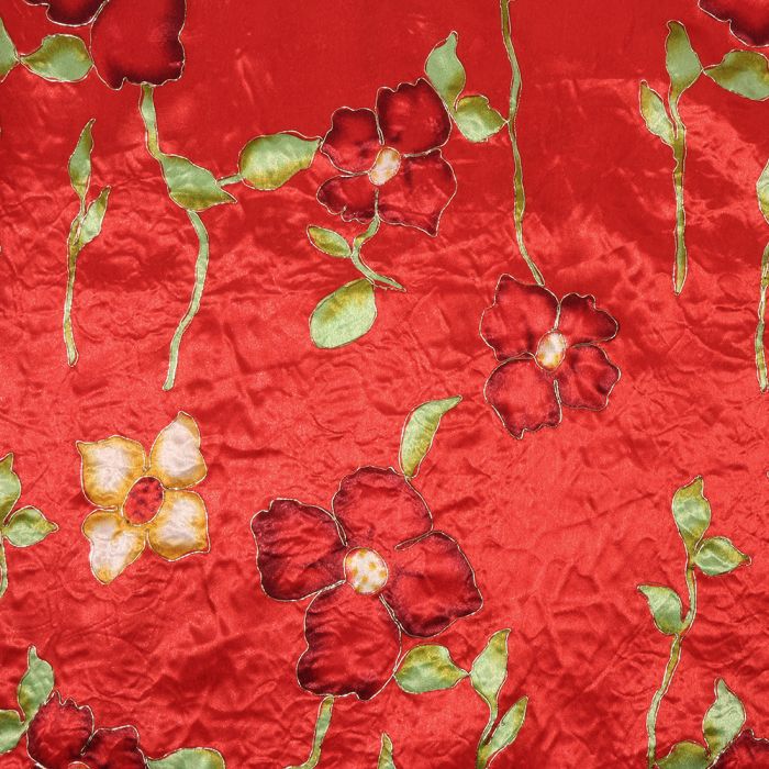 Atlasa audums Red Flower, 0.95x1.40m||TavsSapnis