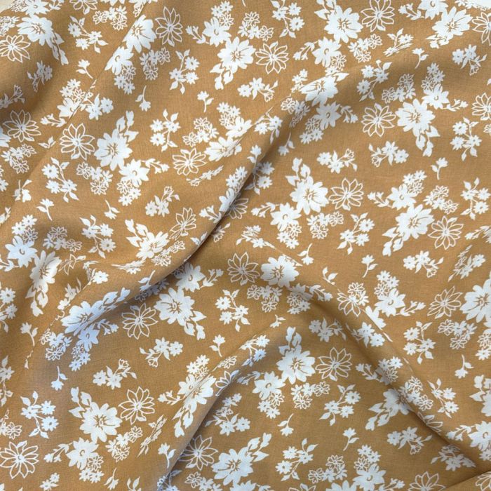 Plāns viskozes audums kleitai Flowery||TavsSapnis