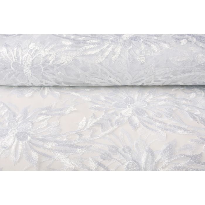 Izšūta gipūra White Flowers, 0.65x1.30m||TavsSapnis