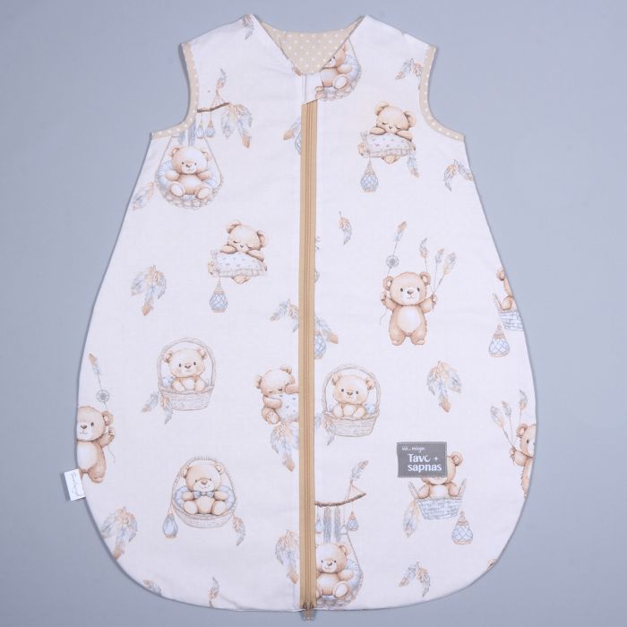 Vasaras guļammais ar divpusēju rāvējslēdzēju Teddy Bear, 100 cm||TavsSapnis