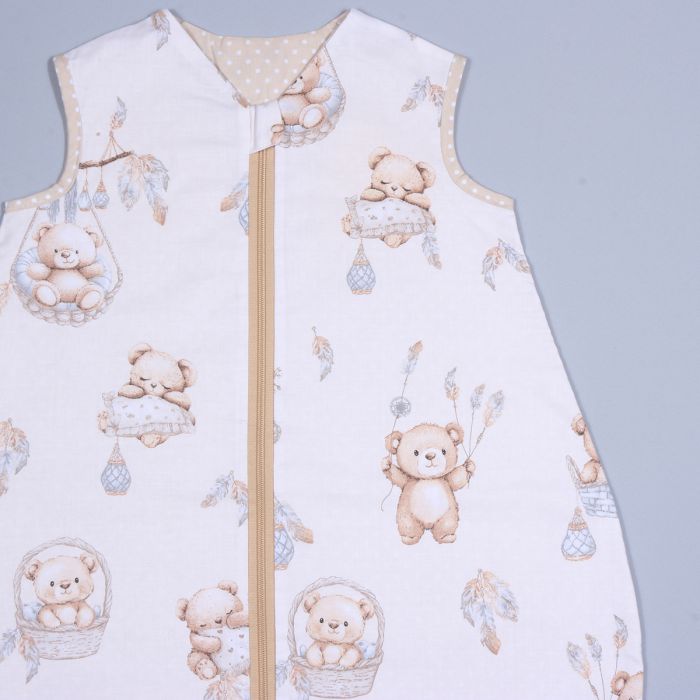 Vasaras guļammais ar divpusēju rāvējslēdzēju Teddy Bear, 70 cm||TavsSapnis