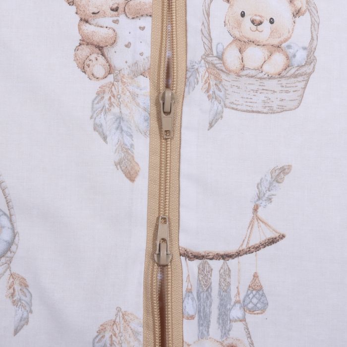 Vasaras guļammais ar divpusēju rāvējslēdzēju Teddy Bear, 70 cm||TavsSapnis