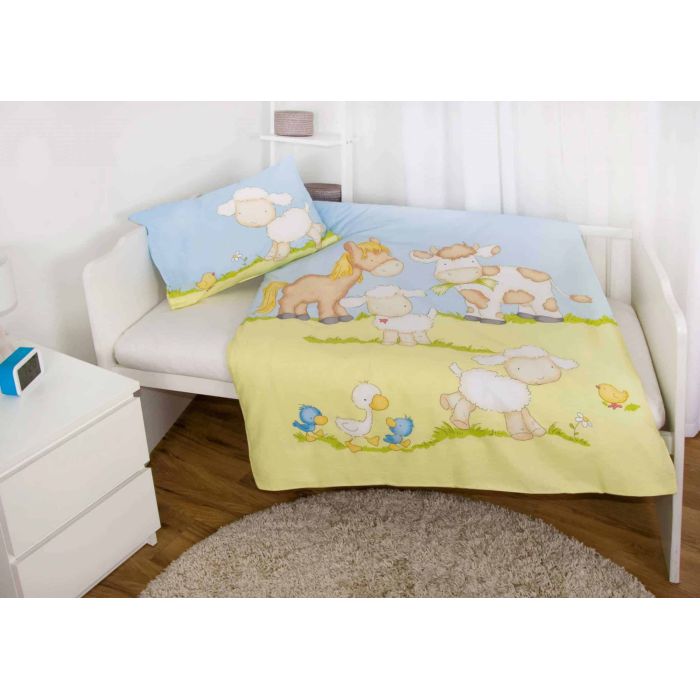 Premium gultas Happy Farm, 100x135, 40x60 cm||TavsSapnis