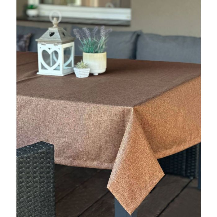 Āra galdauts ar UV aizsardzību Linen Brown, 155x190 cm||TavsSapnis