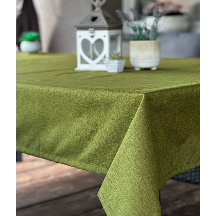 Āra galdauts ar UV aizsardzību Linen Green, 155x210 cm||TavsSapnis