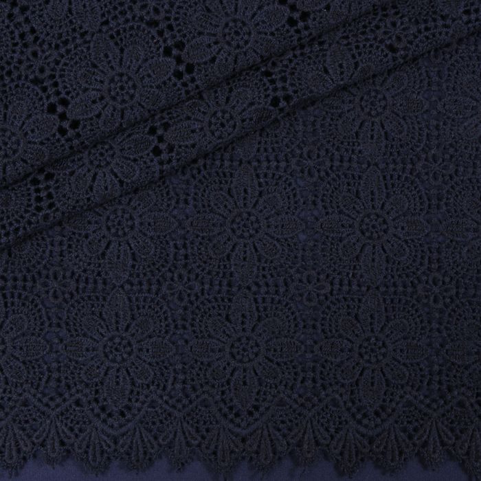Kokvilna gipūrs Navy, likutis 0.45x1.05m||TavsSapnis