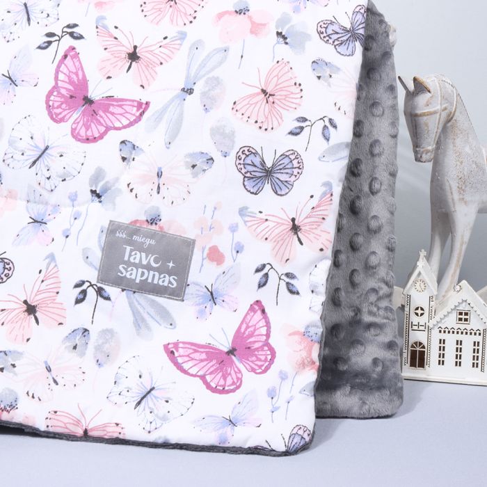 Maigi minky pleds Butterflies, 70x100 cm||TavsSapnis