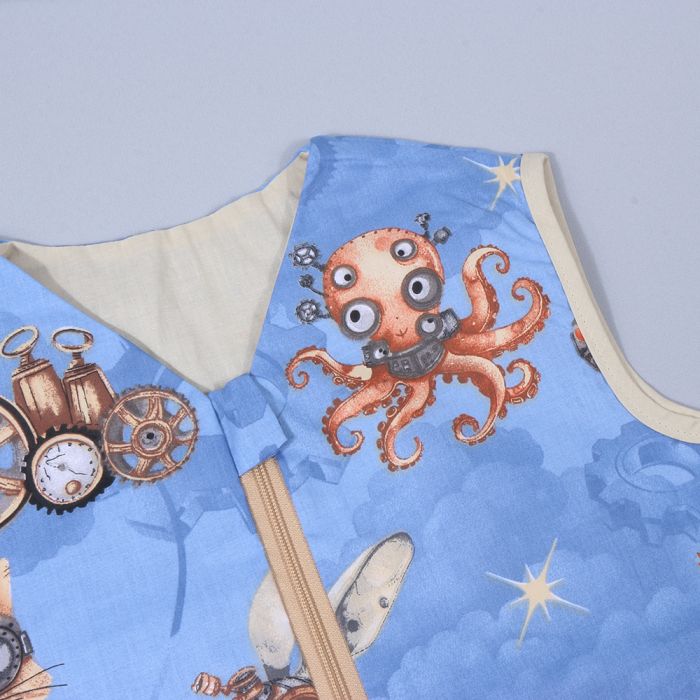 Vasaras guļammaiss ar divpusēju rāvējslēdzēju Mechanical Animals, 140 cm||TavsSapnis