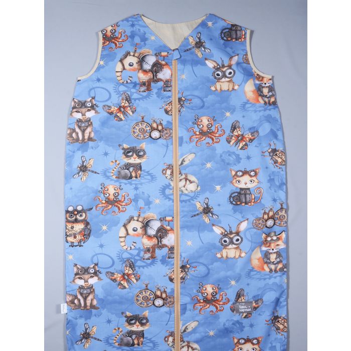 Vasaras guļammaiss ar divpusēju rāvējslēdzēju Mechanical Animals, 140 cm||TavsSapnis