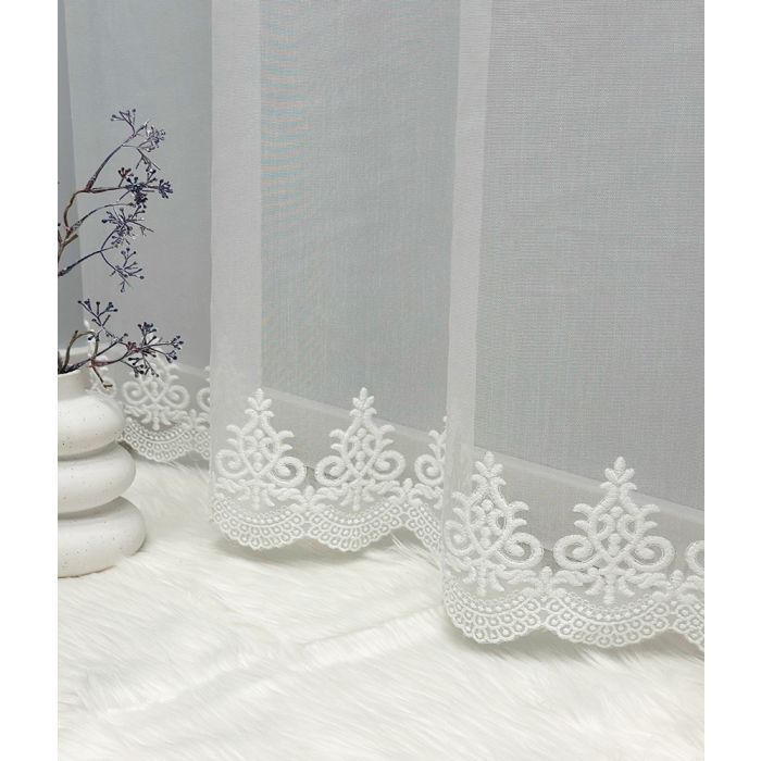 Dienas aizkaru audums White Glamour, augstums 290 cm||TavsSapnis