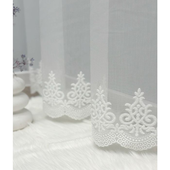 Dienas aizkaru audums White Glamour, augstums 290 cm||TavsSapnis