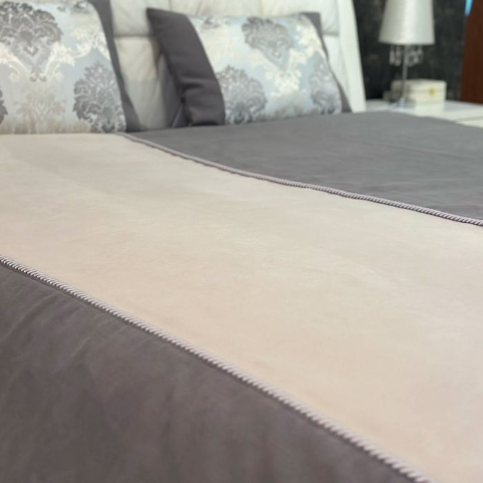 Roku darbs gultas pārklājs Luxury, 180x200 cm matracim, ar spilvendrānām||TavsSapnis