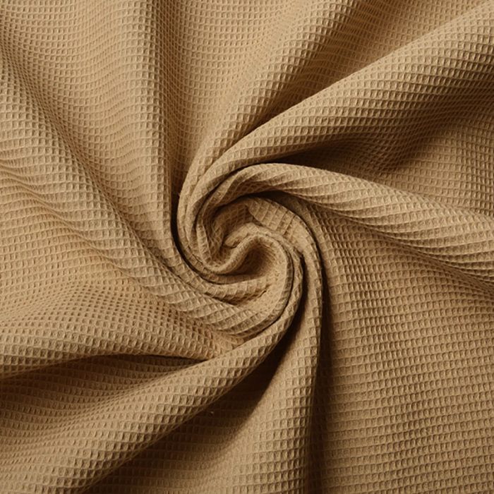 Kokvilnas audums WAFFLE, camel, 1x1.50m||TavsSapnis