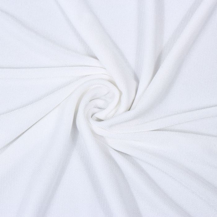 Lieliska sintētiskā trikotāža White, 0.45x1m||TavsSapnis