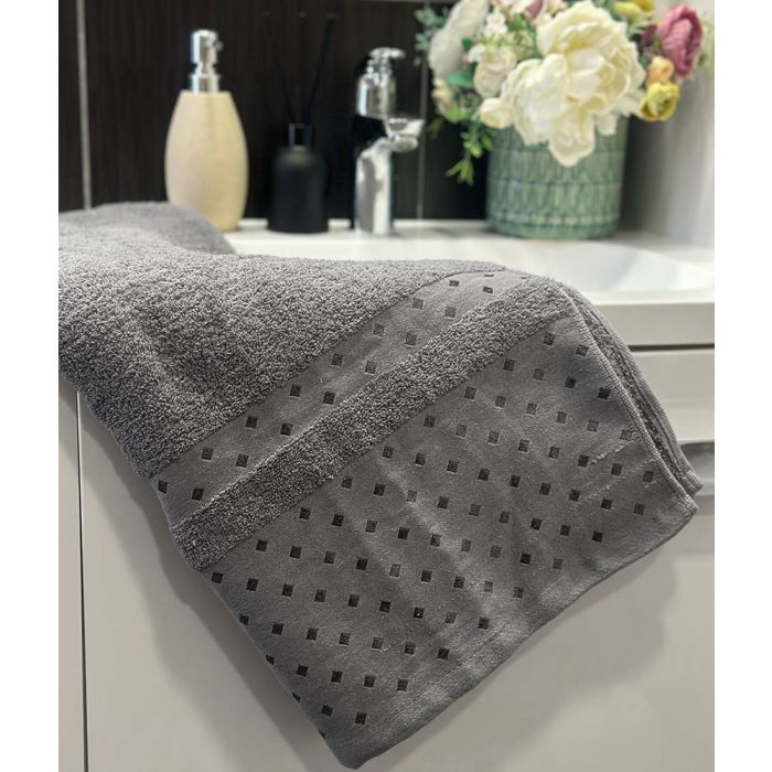 Kokvilnas dvielis Tesco Grey, 65x135 cm||TavsSapnis