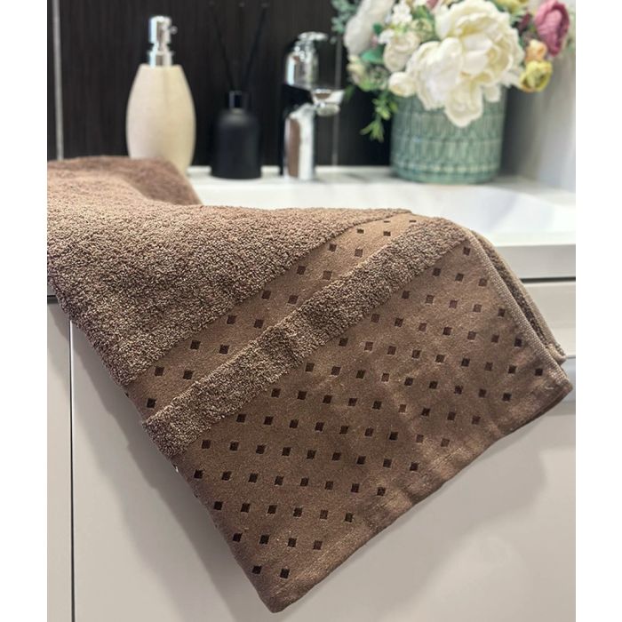 Kokvilnas dvielis Tesco Brown, 65x135 cm||TavsSapnis