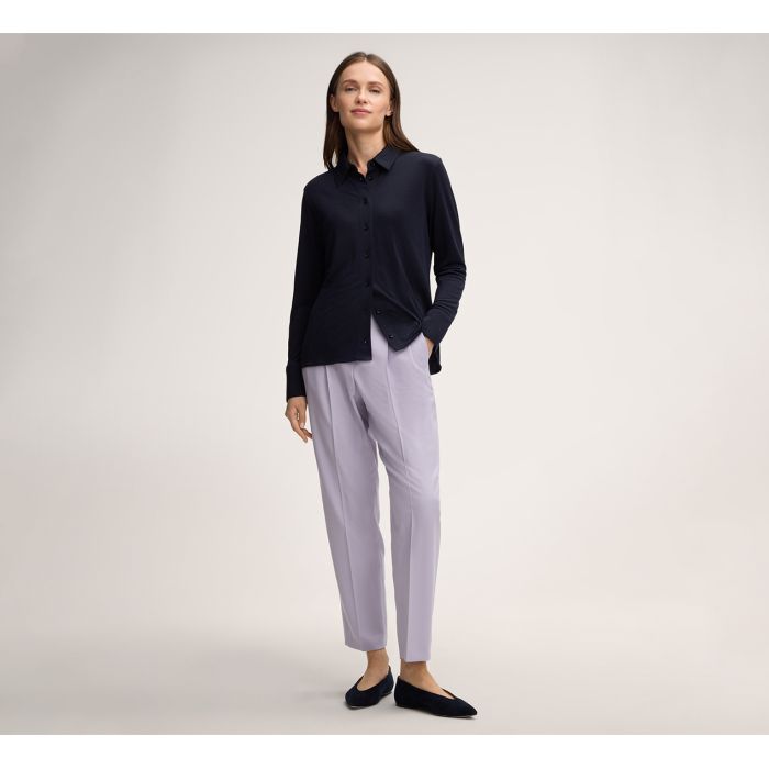 Kokvilnas trikotāža (interlock) tumši zils||TavsSapnis