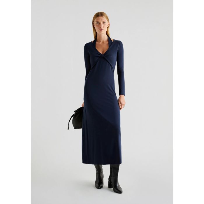 Kokvilnas trikotāža (interlock) tumši zils||TavsSapnis