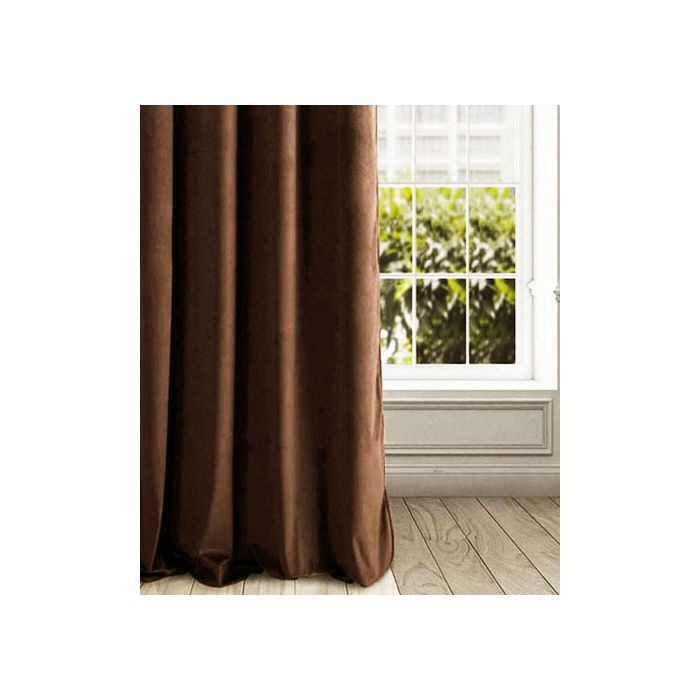 Karaliskais velūra nakts aizkaru komplekts Brown||TavsSapnis