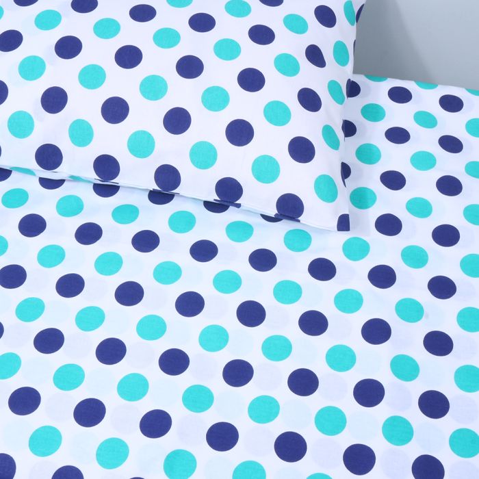 Kokvilnas gultas veļas komplekts zīdainim Bubbles, 110x140, 40x60 cm||TavsSapnis