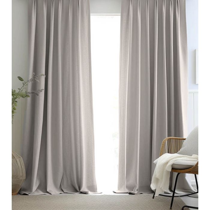 Mērāmi nakts aizkari Rio Light Grey, augstums 290 cm||TavsSapnis