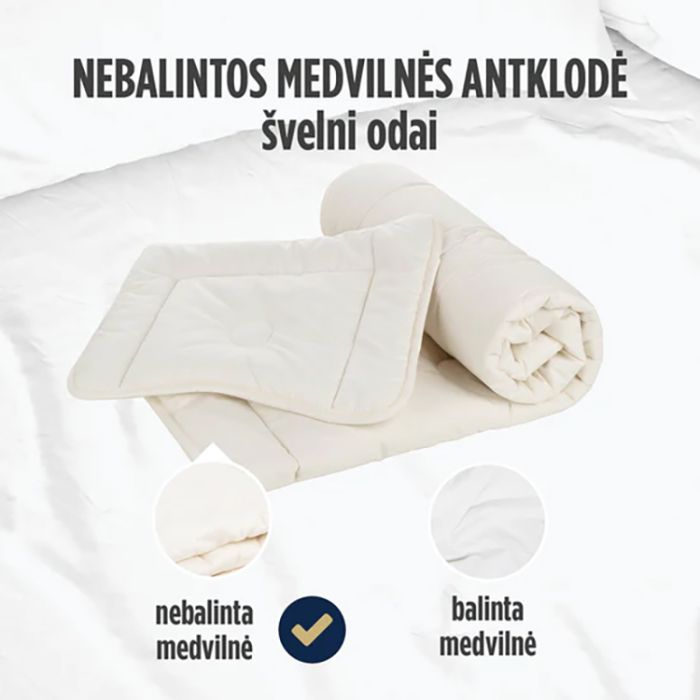 Sega un spilvens My First Duvet and Pillow ar bambusu, 100x140, 40x60 cm||TavsSapnis
