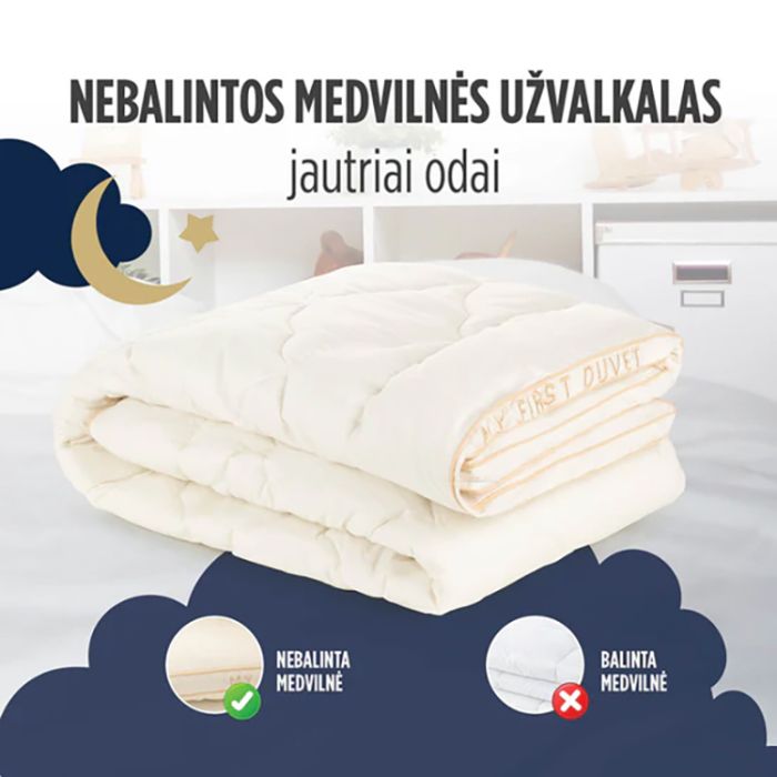 Universāla sega Junior Duvet ar bambusu, 140x200 cm||TavsSapnis