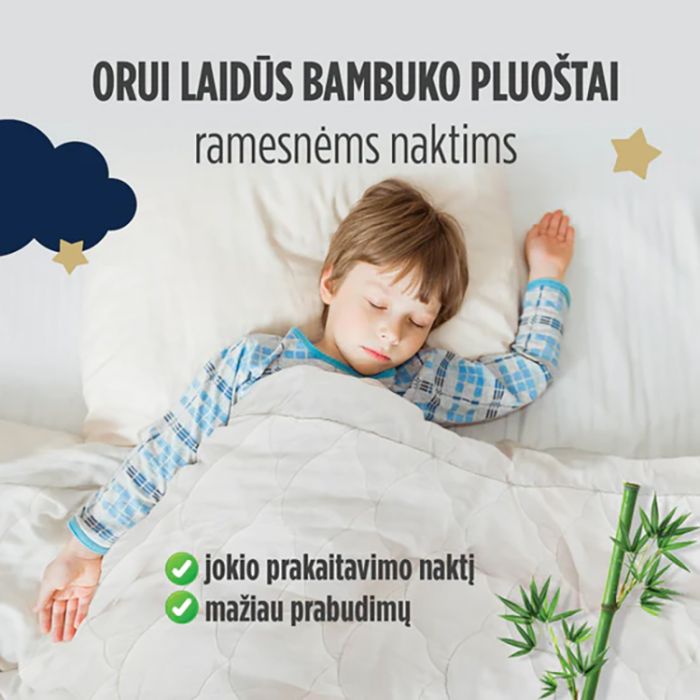 Universāla sega Junior Duvet ar bambusu, 140x200 cm||TavsSapnis