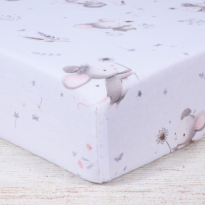 Kokvilnas palags ar gumiju Peles, 70x140 cm||TavsSapnis